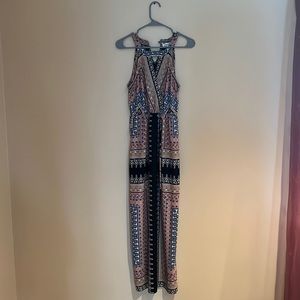 New never worn multi color maxi dress